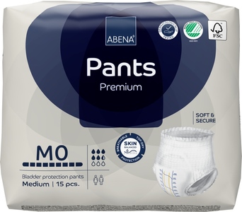 Abena Pants Premium Inkontinenční navlékací kalhotky M0. 15 ks
