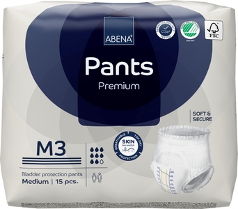 Abena Pants Premium Inkontinenční navlékací kalhotky M3. 15 ks