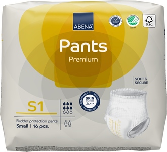 Abena Pants Premium Inkontinenční navlékací kalhotky S1. 16 ks