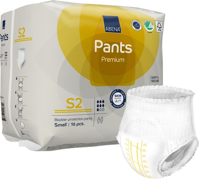Abena Pants Premium Inkontinenční navlékací kalhotky S2. 16 ks