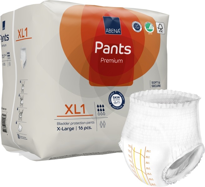 Abena Pants Premium Inkontinenční navlékací kalhotky XL1. 16 ks