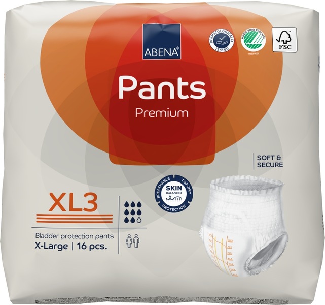 Abena Pants Premium Inkontinenční navlékací kalhotky XL3. 16 ks