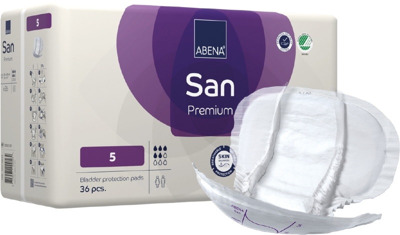 Abena San Premium Inkontinenční pleny 5. 36 ks