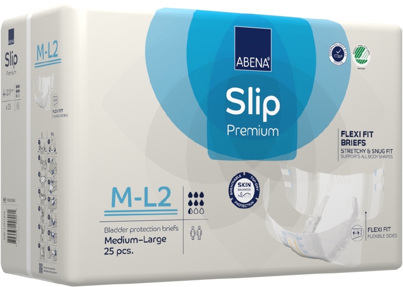 Abena Slip Flexi Fit Premium Inkontinenční kalhotky M-L2. 25 ks