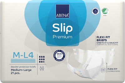Abena Slip Flexi Fit Premium Inkontinenční kalhotky M-L4. 21 ks