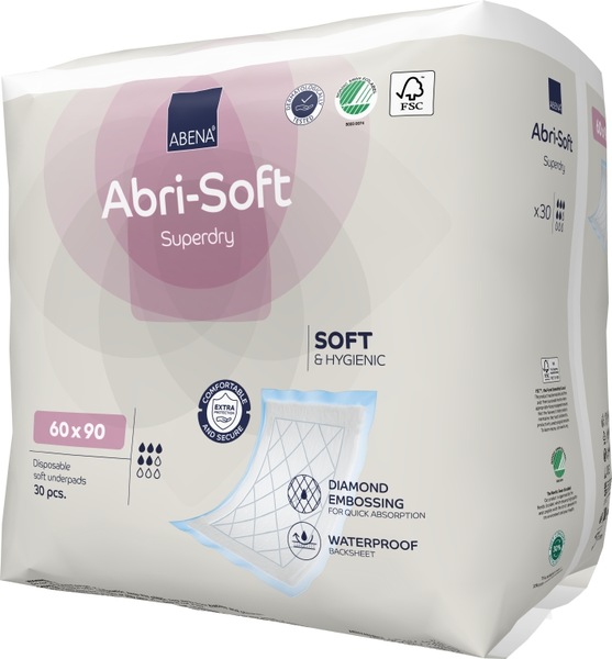 Abri Soft Superdry Inkontinenční podložky 60x90 cm 30 ks Abri Soft Superdry Inkontinenční podložky 60x90 cm 30 ks