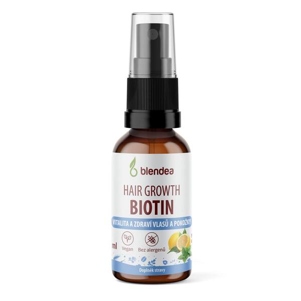Blendea Biotin Hair Boost sprej s příchutí máta a citron 10 ml