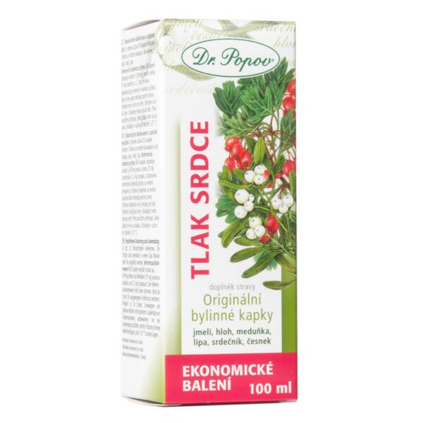 Dr. Popov Kapky bylinné Tlak-srdce 100 ml