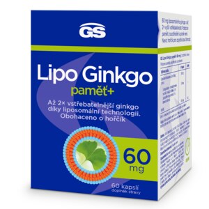 GS Lipo Ginkgo paměť+ 60 mg 60 kapslí