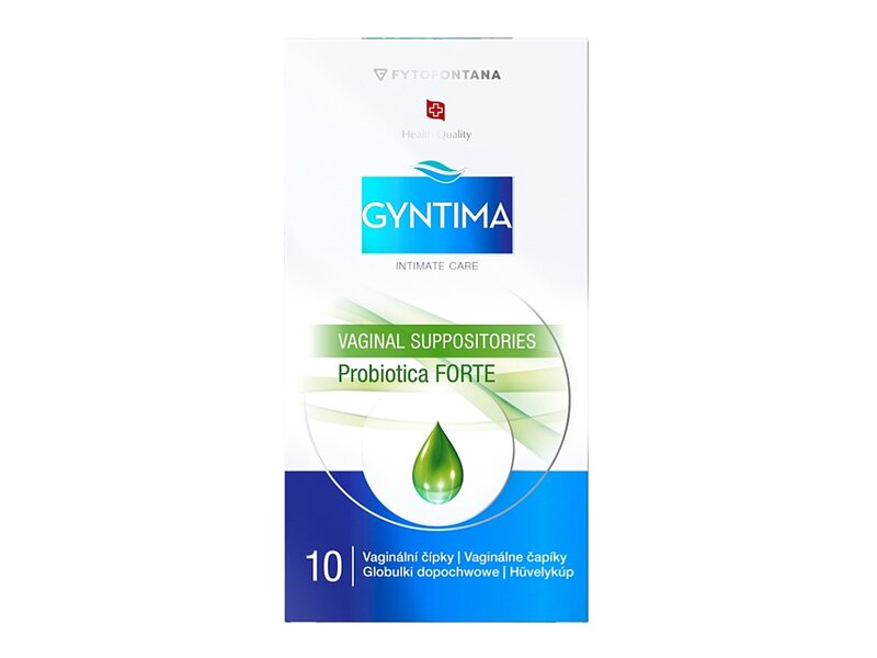 Gyntima Probiotica Forte vaginální čípky 10 ks