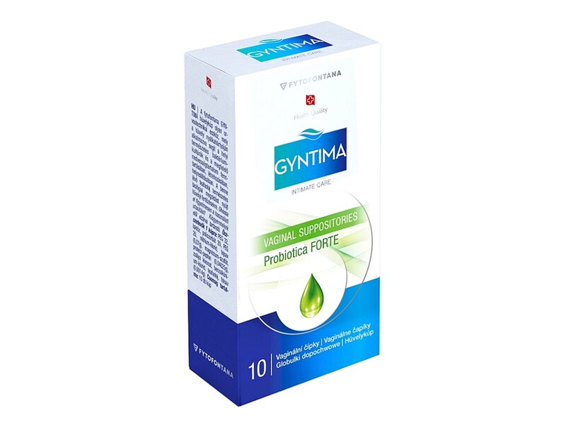 Gyntima Probiotica Forte vaginální čípky 10 ks