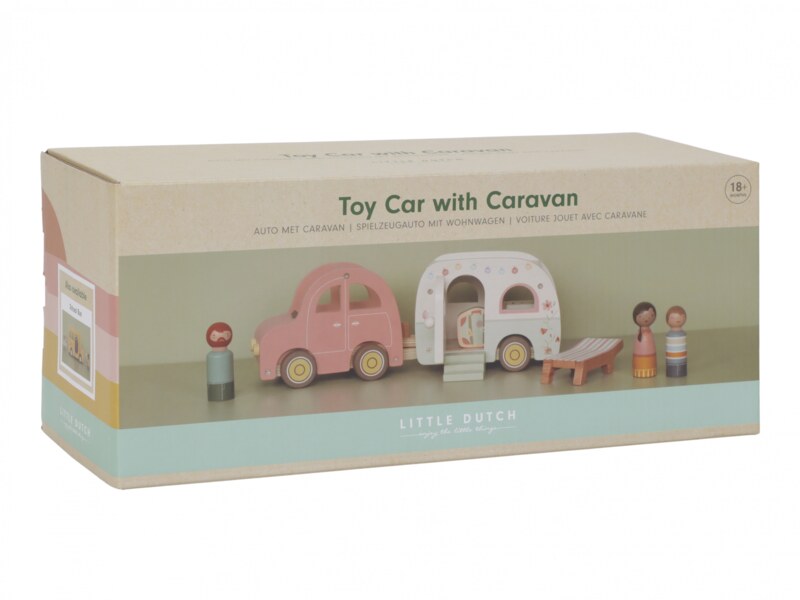 Little Dutch Auto s karavanem dřevěné