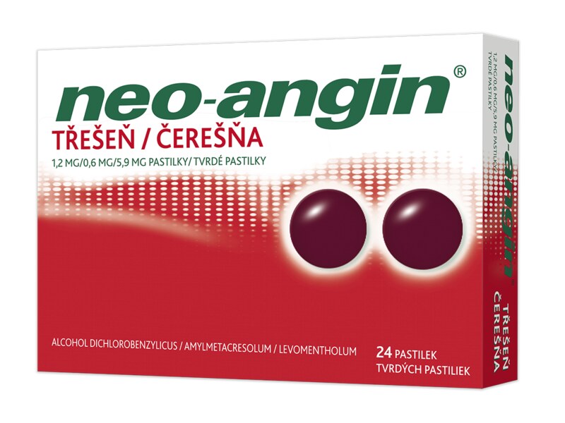 Neo-angin třešeň 24 pastilek