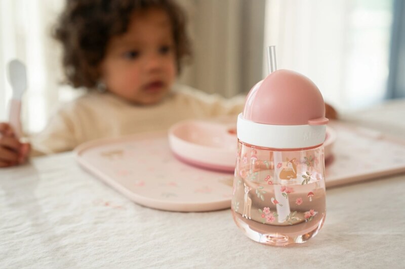 Little Dutch Hrnek s brčkem 300 ml 9m+ Fairy Garden