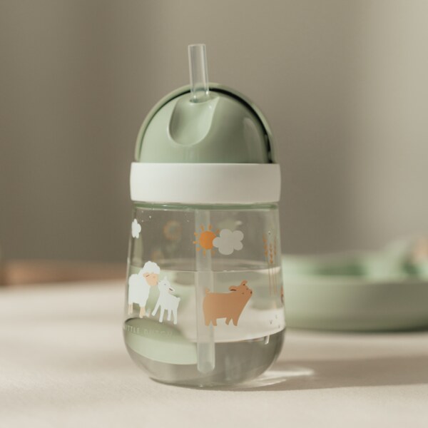 Little Dutch Hrnek s brčkem 300 ml 9m+ Farma Little Dutch Hrnek s brčkem 300 ml 9m+ Farma