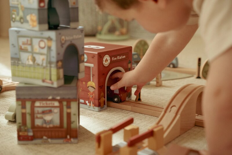 Little Dutch Kostky stohovací s autíčky