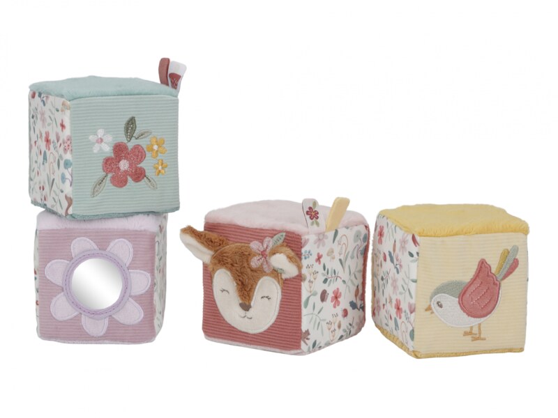 Little Dutch Kostky textilní 4 ks Fairy Garden