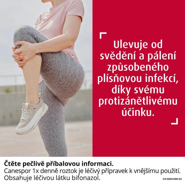 Canespor 1x denně 1% kožní roztok 15 ml