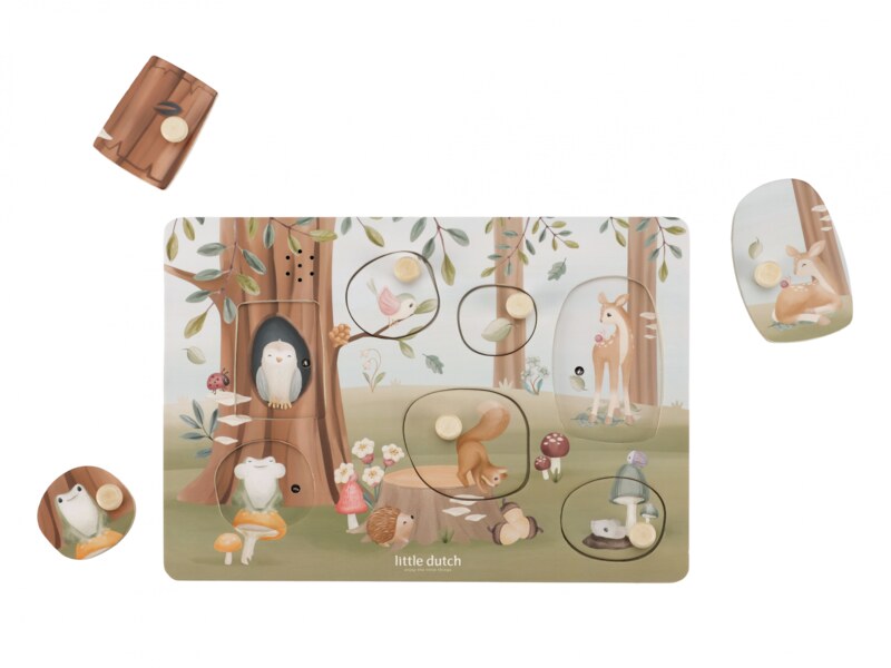 Little Dutch Vkládací puzzle se zvukem Forest Friends Little Dutch Vkládací puzzle se zvukem Forest Friends