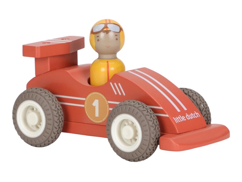 Little Dutch Závodní autíčka na setrvačník dřevěná