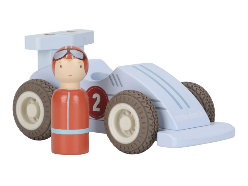 Little Dutch Závodní autíčka na setrvačník dřevěná