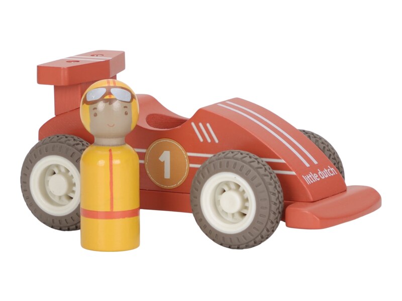 Little Dutch Závodní autíčka na setrvačník dřevěná