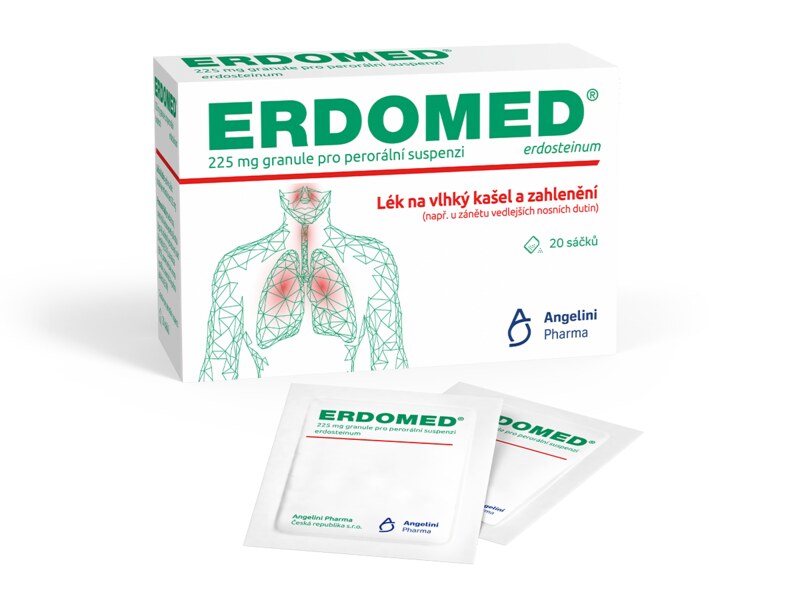 Erdomed 225 mg granule pro perorální suspenzi 20 sáčků