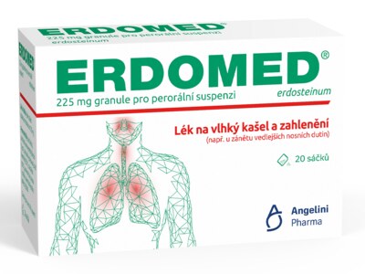 Erdomed 225 mg granule pro perorální suspenzi 20 sáčků Erdomed 225 mg granule pro perorální suspenzi 20 sáčků