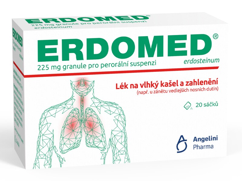 Erdomed 225 mg granule pro perorální suspenzi 20 sáčků