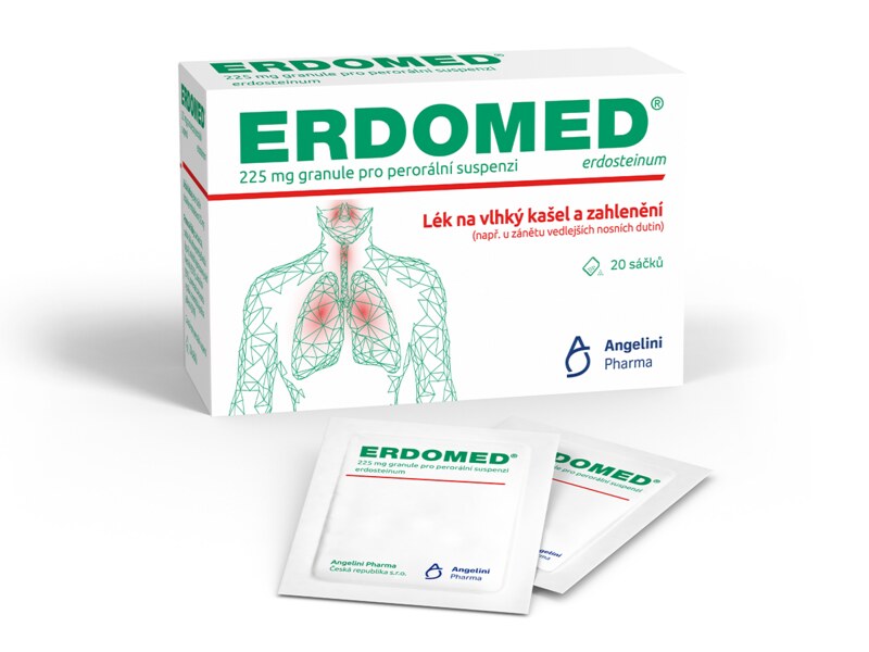 Erdomed 225 mg granule pro perorální suspenzi 20 sáčků