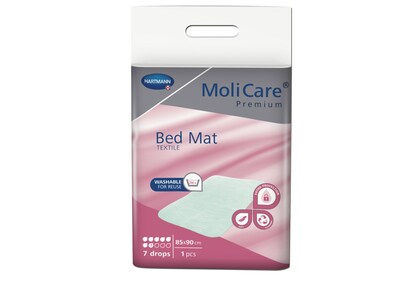 Molicare Bed Mat Inkontinenční podložka textilní se záložkami 7 kapek 85x90 cm 1 ks
