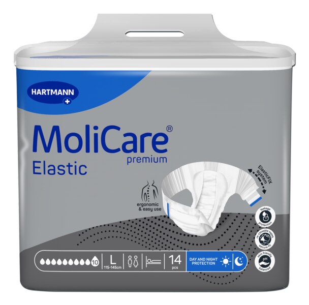 MoliCare Elastic Inkontinenční kalhotky zalepovací 10 kapek vel.L 14 ks