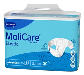 Molicare Elastic Inkontinenční kalhotky zalepovací 6 kapek vel.M 30 ks