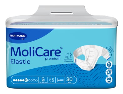 Molicare Elastic Inkontinenční kalhotky zalepovací 6 kapek vel.S 30 ks