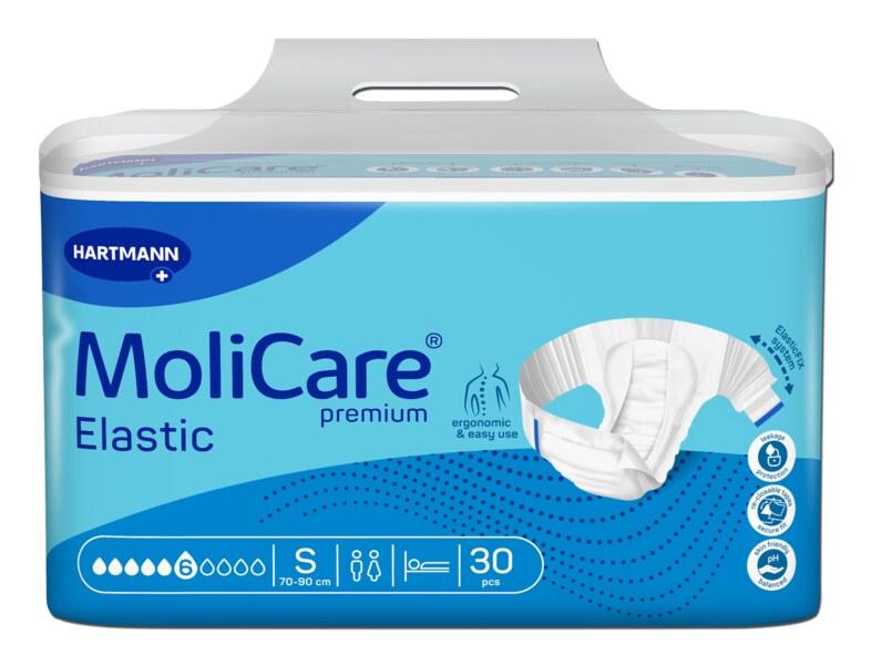 Molicare Elastic Inkontinenční kalhotky zalepovací 6 kapek vel.S 30 ks