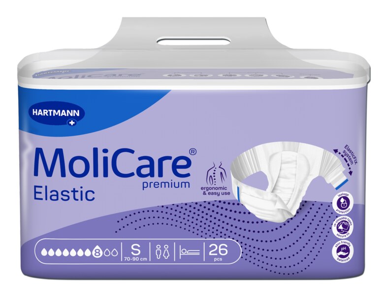 Molicare Elastic Inkontinenční kalhotky zalepovací 8 kapek vel.S 26 ks