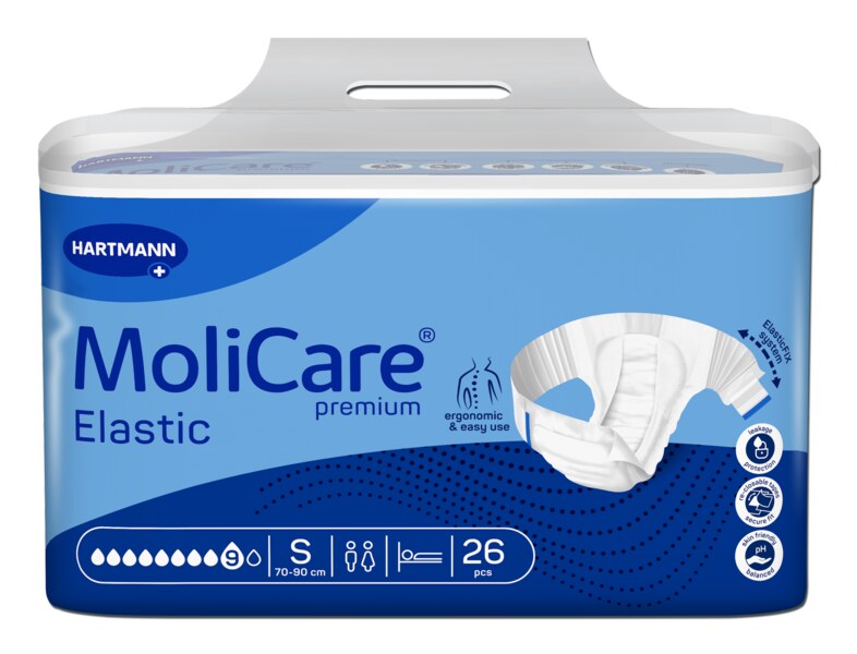 Molicare Elastic Inkontinenční kalhotky zalepovací 9 kapek vel.S 26 ks 