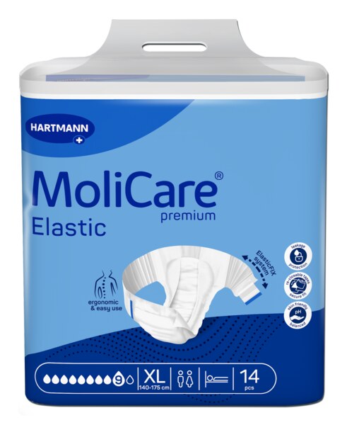 Molicare Elastic Inkontinenční kalhotky zalepovací 9 kapek vel.XL 14 ks