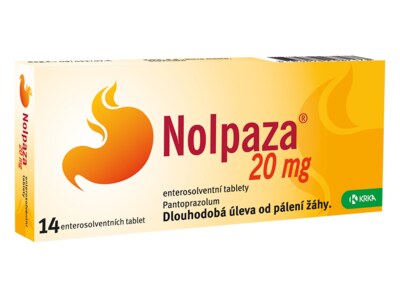 Nolpaza 20 mg 14 enterosolventních tablet Nolpaza 20 mg 14 enterosolventních tablet