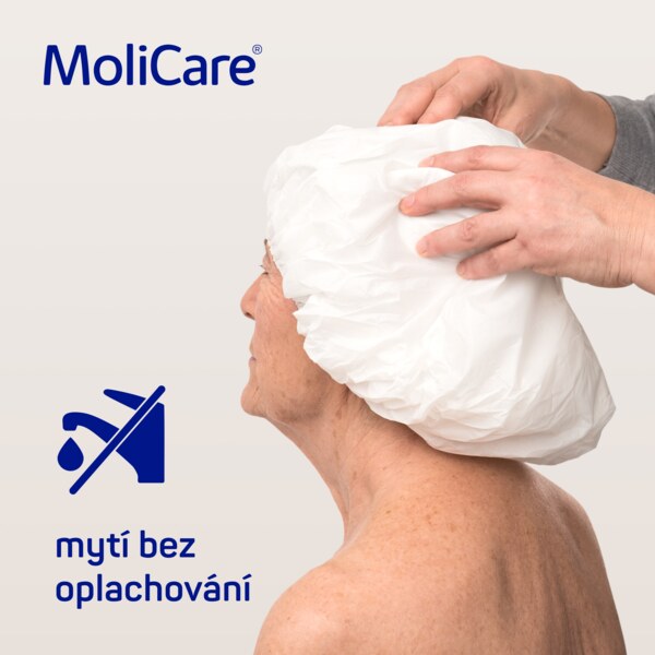 Molicare Skin Čepice na mytí vlasů bez oplachu 1 ks