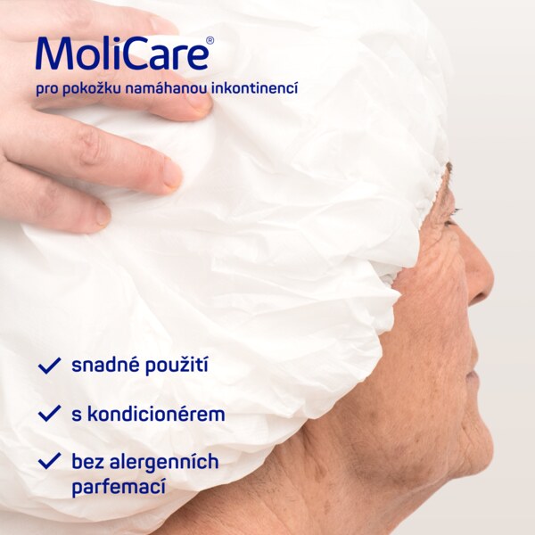 Molicare Skin Čepice na mytí vlasů bez oplachu 1 ks