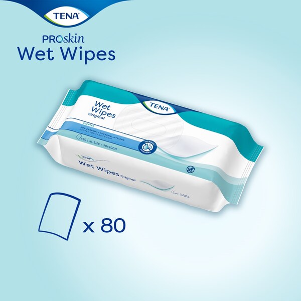 Tena Protection Wet Wipes Vlhčené ubrousky 80 ks 