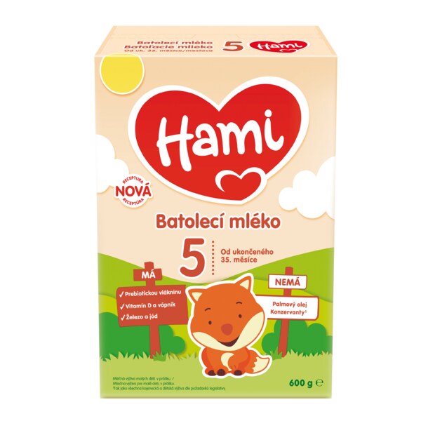 Hami 5 batolecí mléko 35+ měsíců 600 g