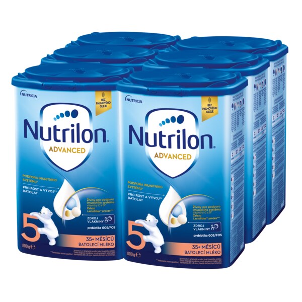 Nutrilon Advanced 5 batolecí mléko 35+ měsíců 6x800 g