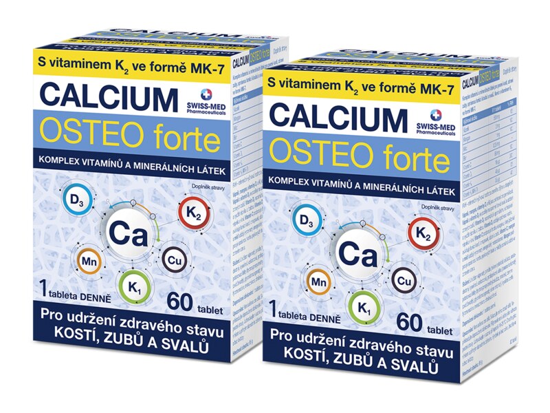 Calcium Osteo forte 60 tablet 1+1 ZDARMA