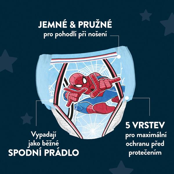 DryNites Natahovací kalhotky na noc pro chlapce JUMBO box 3-4 roky / 12-21 kg /  4x16 ks