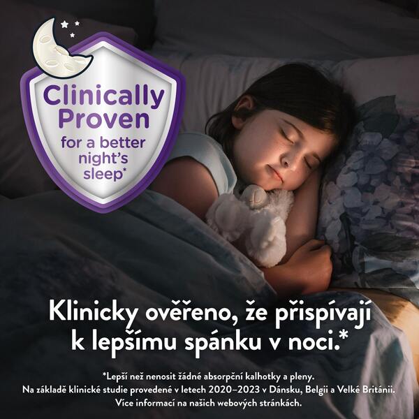 DryNites Natahovací kalhotky na noc pro dívky MEGA pack 4-7 let / 17-30 kg / 26 ks DryNites Natahovací kalhotky na noc pro dívky MEGA pack 4-7 let / 17-30 kg / 26 ks