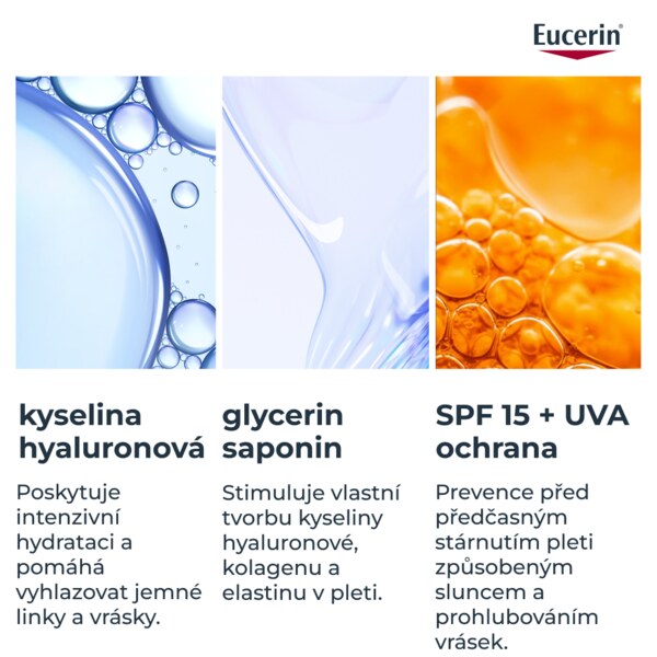Eucerin Hyaluron-Filler + 3x Effect Denní krém normální/smíšená pleť SPF15 50 ml