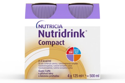 Nutridrink Compact nápoj s kávovou příchutí 4x125 ml Nutridrink Compact nápoj s kávovou příchutí 4x125 ml