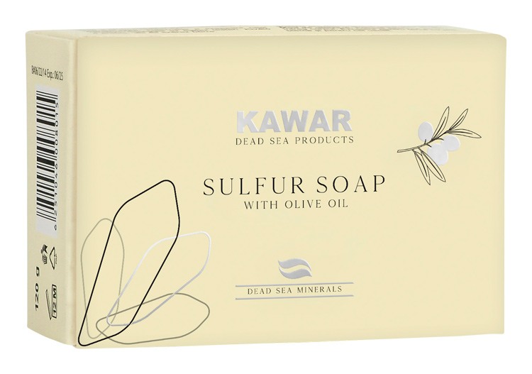 Kawar Sírové mýdlo s minerály z Mrtvého moře 120 g